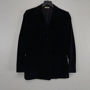 Brioni Velvet‎ Blazer Women Size 8 Double Breasted Officewear Dressy 100% cotton